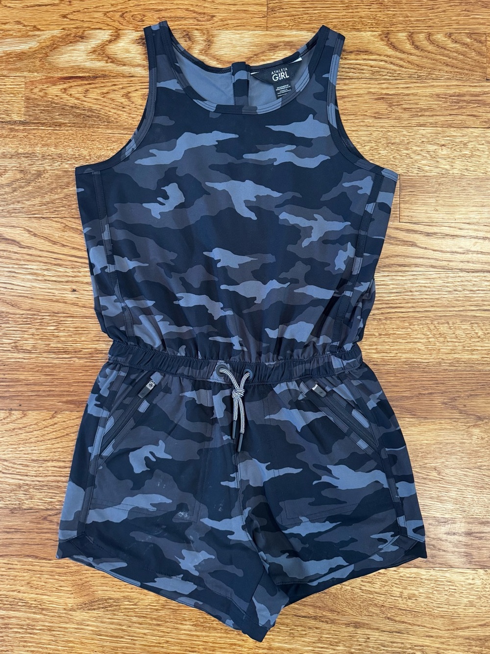 Athleta Girl Brand Black Camo Active Romper - GC - M (8-10)